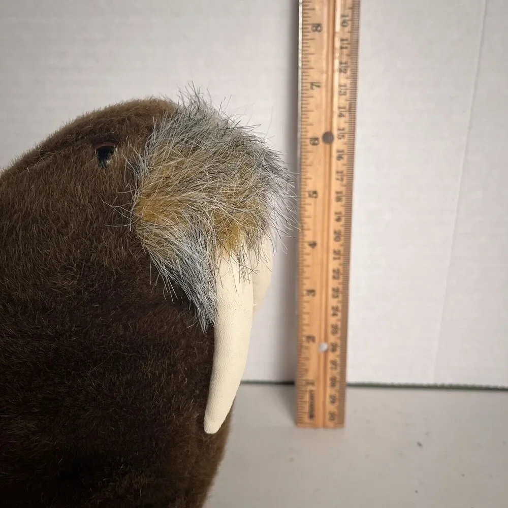 Vintage Sea World Walrus Plush Stuffed Animal Stuffie Toy 1998 with Tag EUC